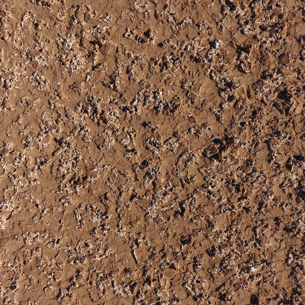 Ochre halite crust seen from a drone at 10 m